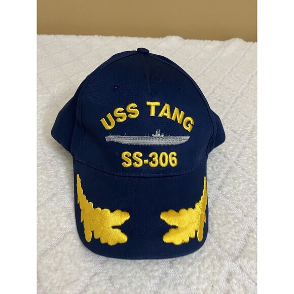 USS Tang Navy Battleship Embroidered, Scrambled Eggs Snap Back Hat Size OS - Picture 2 of 11